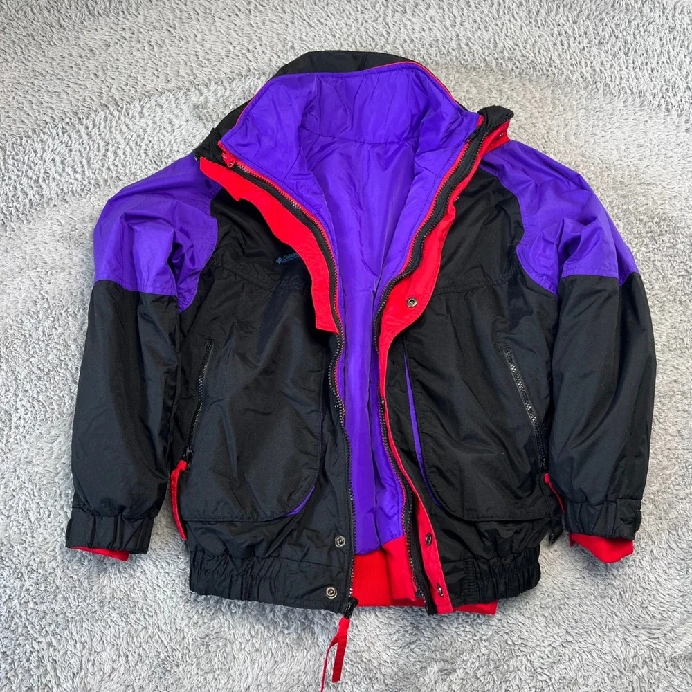 Columbia Youth L 12/14 Vintage Interchange Jacket 3-in-1‎ Reversible Gorpcore